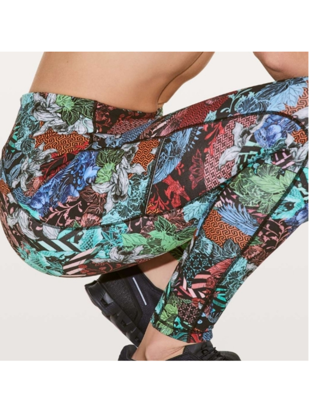 lululemon Speed Up Running Tight Full On Luxtreme Zen Clash Size 6